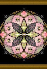 Châtelaine ONL 216 - A-Mazing Art Nouveau Lilies Caleidoscope