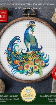 Awesome Pattern Studio - #242 - Mandala Peacock