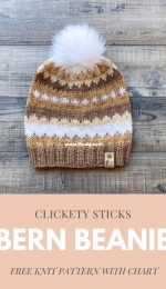 Bern Beanie by Clickety Sticks - Free