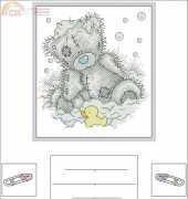 Anchor  Tatty Teddy  TT112  Bath Time Birth Sampler  XSD