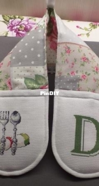 Double oven glove/Guanto forno doppio