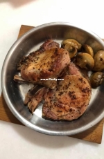 Black pepper pork chop