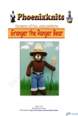 Phoenixknits-Granger the Ranger Bear by Phoeny