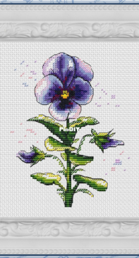 Anna Xstitch Stories - Pansies. Wink by Anna Moslyakova