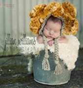Crochet My Love - Giant Sunflower Bonnet (for baby)