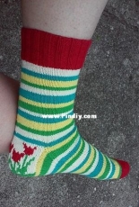 Tiptoe through the Tulips socks