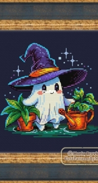 Ghost who takes care of plants by Maria Brovko