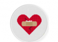 Daily Cross Stitch - Wounded Heart