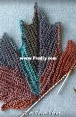 Decorative knitted maple Leaf by Svetlana Gordon