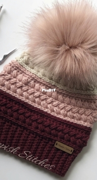 Sheepish Stitches - Bobbie Anne - Harvest Braid Beanie