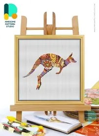 Awesome Pattern Studio - CS286 - Mandala Kangaroo XSD