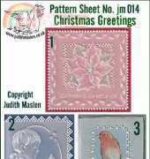 Judith maslen pattern sheet jm014 christmas greetings