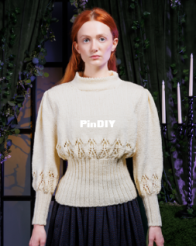 Blackwell Bloom Knit Sweater - Yarnspiration/Patons - Free