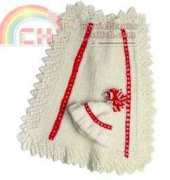 Lion Brans Yarns-BK4K-0603002-Queen of Hearts Lace-edged Newborn Blanket-Free