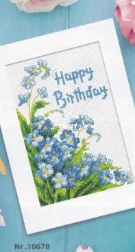 Coricamo S 10678 - Happy Birthday Postcard XSD