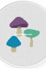 Daily Cross Stitch - Cool Shrooms