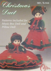 Craftime GE1 Christmas Duet Music Box Doll and Pillow