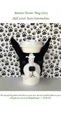 Hooked by Angel - Angela Doherty - Boston Terrier Mug Cozy