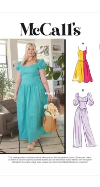 McCall's - M8209 - Misses and Womens Dresses and Jumpsuit - Sizes 8-16