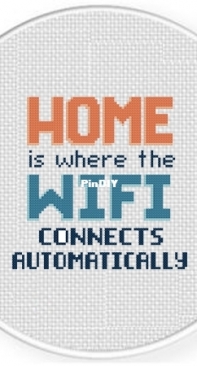 Daily Cross Stitch Home Is Where The Wifi
