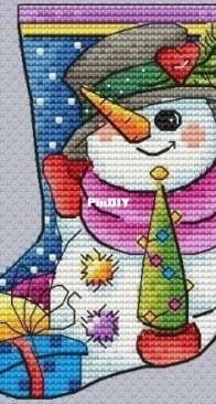 Magic Thread - Alexa Kiss - Snowman in a sock by Alexandra Kiseleva XSD