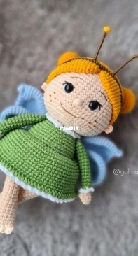 Galaxy Knitted Toys - Galina Veremeenko - Butterfly Doll
