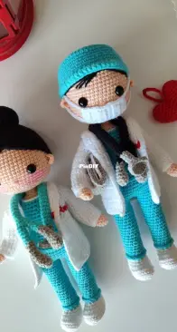 Hly Crochet Patterns - Hülya - Doctor & Nurse Dolls - English