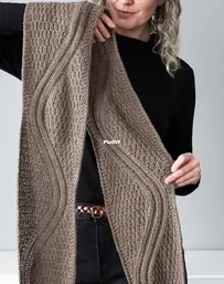 Rib Rib Scarf by Lisa Hannes - Maliha Design
