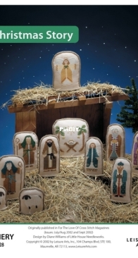 Leisure Arts - Stitchery #811028 - Little House Needlework - The Christmas Story by Diane Williams