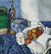 Artecy Cross Stitch Still Life with Apples by Paul Cezanne
