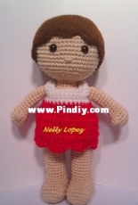 Nelly M Lopez - Mina doll pattern - Free