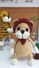 Ka.malinka Toys - Elizabeth Kamalina - Tiger and Lion Cub - Елизавета Камалина - Тигрёнок и львёнок - Russian