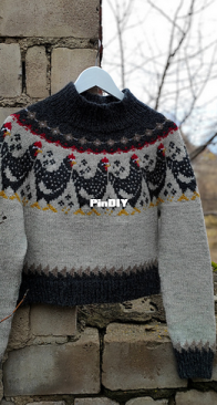 Henny Penny Chicken Sweater by Svetlana Gibadullina - Vetka