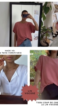 Couture and Crayons - CoutureetCrayons - Kettlen - The Hibiscus Top - La Blouse Hibiscus V3 - Sizes 34-54 - French - Free