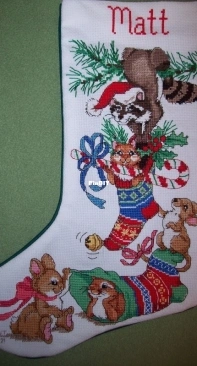 Frisky Friends Christmas Stocking