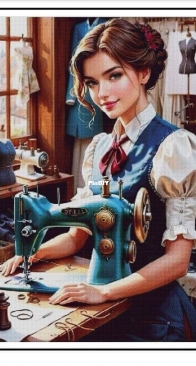 Abakan - Young Seamstress by Urszula Przygrodzka