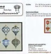 Unisono-Stickvorlagen-Weihnachtsornamente /Christmas Ornaments