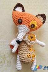 Magic with Hook and Needles - Vendula Maderska Vendulka - The Fox -  Russian - Free