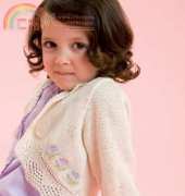 Patons Girls Floral Cardigan