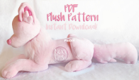 Noxx Plush - Jen Herrera - Laying Wolf