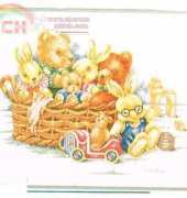 Lanarte 34188 Teddies in basket