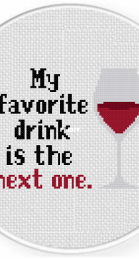 Daily Cross Stitch - Favorite Drink
