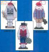 Imaginating 1994 - Nutcracker Ornaments IV - Greece, Denmark, & Sweden