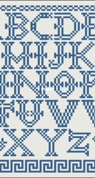 Modern Folk Embroidery - Four Seasons A Primitive Quaker Year Custom Alphabet Sampler  XSD+PCS