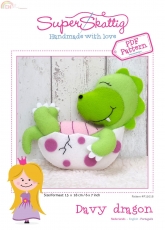 Super Skattig-N°15018-Felting Davy Dragon/ENG-Dutch-Portuguese