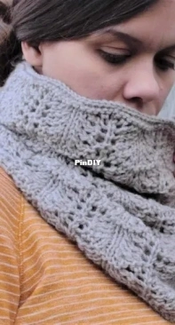 Lion Brand Yarns M20393MYA Northwoods Cowl by While They Dream - Free