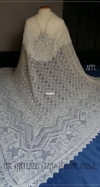 Shetland Stars Shawl (Outlander) Square or Rectangle by Monique Boonstra