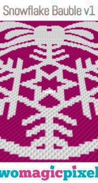 Two Magic Pixels - Snowflake Bauble v1