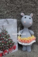 Little happy circus hippo