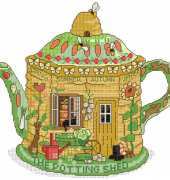 The Potting Shed Teapot by Lesley Teare from The World of Cross Stitching TWOCS 88 PCS